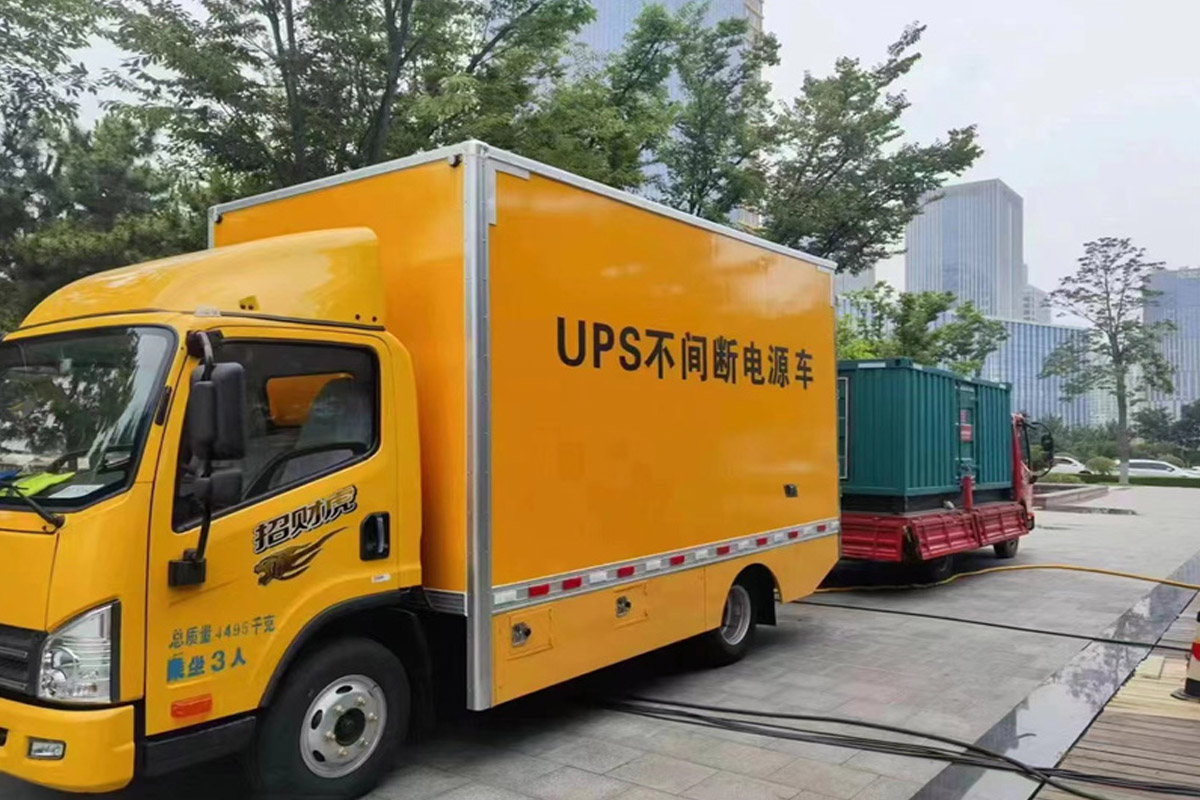 汕尾发电机租赁施工现场
